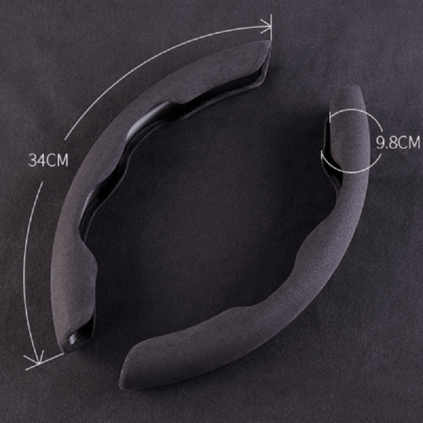 Car Anti-Skid Plush Steering Wheel Cover(2PCS)