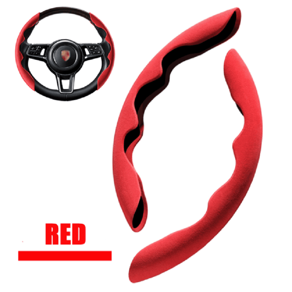 Car Anti-Skid Plush Steering Wheel Cover(2PCS)
