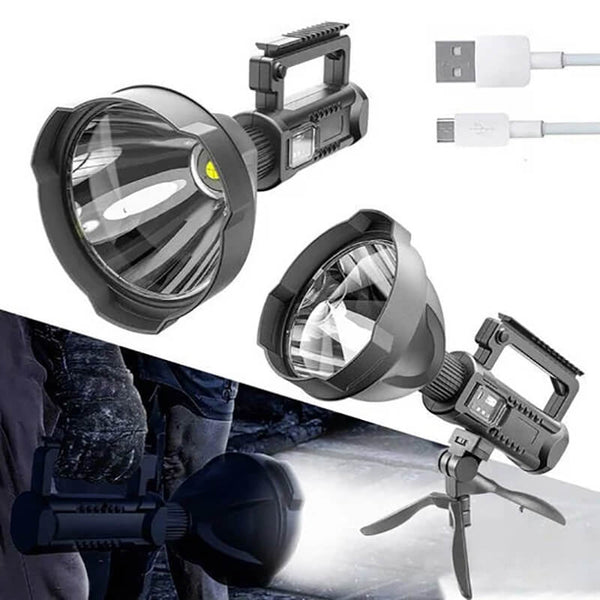 Super Bright LED Rechargeable Spotlight Flashlight (FREE SHIPPING)